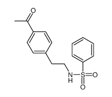 N-[2-(4-acetylphenyl)ethyl]benzenesulfonamide结构式