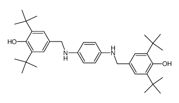 N,N'-bis(3,5-di-tert-butyl-4-hydroxybenzyl)-p-phenylenediamine Structure
