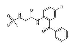 N-(2-benzoyl-4-chlorophenyl)-2-(methylsulfonamido)acetamide Structure