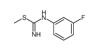 N-(3-fluorophenyl)-S-methylisothiourea Structure