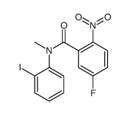 5-fluoro-N-(2-iodophenyl)-N-methyl-2-nitrobenzamide Structure
