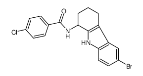 N-(6-bromo-2,3,4,9-tetrahydro-1H-carbazol-1-yl)-4-chlorobenzamide Structure