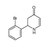 2-(2-bromophenyl)-2,3-dihydro-1H-pyridin-4-one结构式