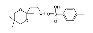 4-methylbenzenesulfonic acid,2-(2,5,5-trimethyl-1,3-dioxan-2-yl)ethanol结构式