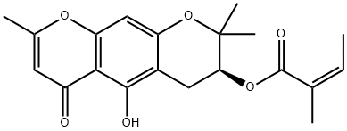 3′-O-Angeloylhamaudol Structure
