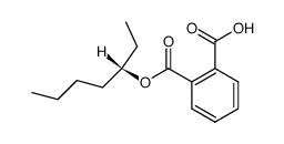 单(1-乙基戊基)邻苯二甲酸酯结构式