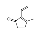 2-ethenyl-3-methylcyclopent-2-en-1-one Structure
