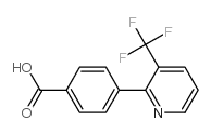 4-(3-(Trifluoromethyl)pyridin-2-yl)benzoic acid Structure