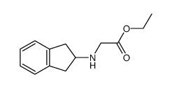 ethyl N-(2-indanyl)-glycinate结构式