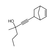 3-methyl-1-norborn-5-en-2-yl-hex-1-yn-3-ol结构式
