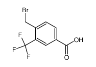 4-(bromomethyl)-3-(trifluoromethyl)benzoic acid structure