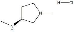 (S)-N,1-二甲基吡咯烷-3-胺盐酸盐结构式