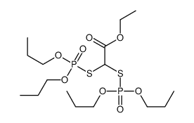 ethyl 2,2-bis(dipropoxyphosphorylsulfanyl)acetate Structure