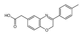 2-[3-(4-methylphenyl)-2H-1,4-benzoxazin-6-yl]acetic acid Structure