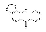 (4-甲氧基苯并[d][1,3]二氧代-5-基)(苯基)甲酮结构式