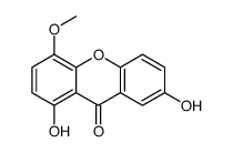 1,7-二羟基-4-甲氧基呫吨酮结构式