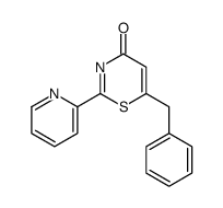 6-benzyl-2-pyridin-2-yl-1,3-thiazin-4-one结构式