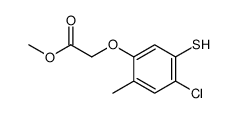 methyl 2-(4-chloro-2-methyl-5-sulfanylphenoxy)acetate结构式