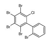 1,2,3,4-tetrabromo-5-(2-bromophenyl)-6-chlorobenzene结构式