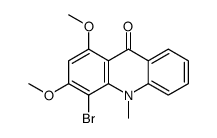 4-bromo-1,3-dimethoxy-10-methylacridin-9-one结构式