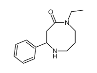 1-ethyl-4-phenyl-1,5-diazocan-2-one结构式