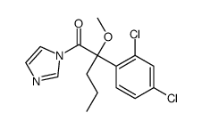 2-(2,4-dichlorophenyl)-1-imidazol-1-yl-2-methoxypentan-1-one结构式