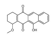 11-hydroxy-1-methoxy-1,2,3,4-tetrahydrotetracene-5,12-dione结构式