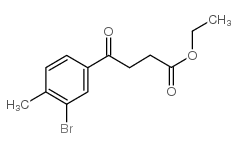 ETHYL 4-(3-BROMO-4-METHYLPHENYL)-4-OXOBUTYRATE结构式