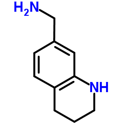1-(1,2,3,4-Tetrahydro-7-quinolinyl)methanamine结构式