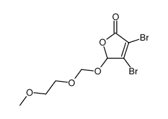3,4-dibromo-5-[(2-methoxyethoxy)methoxy]-5H-furan-2-one结构式