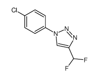 1-(4-chlorophenyl)-4-(difluoromethyl)triazole结构式