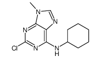 2-chloro-N-cyclohexyl-9-methylpurin-6-amine结构式