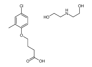 4-(4-chloro-2-methylphenoxy)butyric acid, compound with 2,2'-iminodiethanol (1:1) Structure