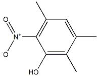 2-硝基-3,5,6-三甲基苯酚结构式
