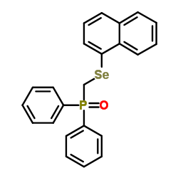 [(1-Naphthylselanyl)methyl](diphenyl)phosphine oxide结构式