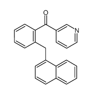 (2-(NAPHTHALEN-1-YLMETHYL)PHENYL)(PYRIDIN-3-YL)METHANONE结构式