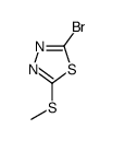 2-BROMO-5-(METHYLTHIO)-1,3,4-THIADIAZOLE structure