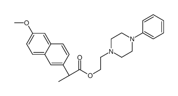 2-(4-phenylpiperazin-1-yl)ethyl (2S)-2-(6-methoxynaphthalen-2-yl)propanoate结构式