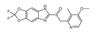 2,2-difluoro-6-[(4-methoxy-3-methylpyridin-2-yl)methylsulfinyl]-5H-[1,3]dioxolo[4,5-f]benzimidazole Structure