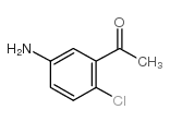 2'-氯-5'-氨基苯乙酮结构式