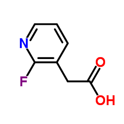 2-(2-氟吡啶-3-基)乙酸结构式