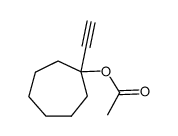 1-ethynylcyclocyclopentyl acetate结构式