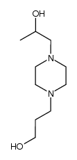 3-[4-(2-hydroxypropyl)-1-piperazinyl]-1-propanol结构式