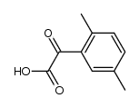 (2,5-dimethyl-phenyl)-glyoxylic acid结构式