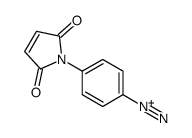 4-(2,5-dioxopyrrol-1-yl)benzenediazonium结构式