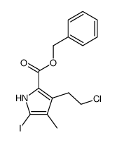 benzyl 3-(2-chloroethyl)-5-iodo-4-methylpyrrole-2-carboxylate Structure
