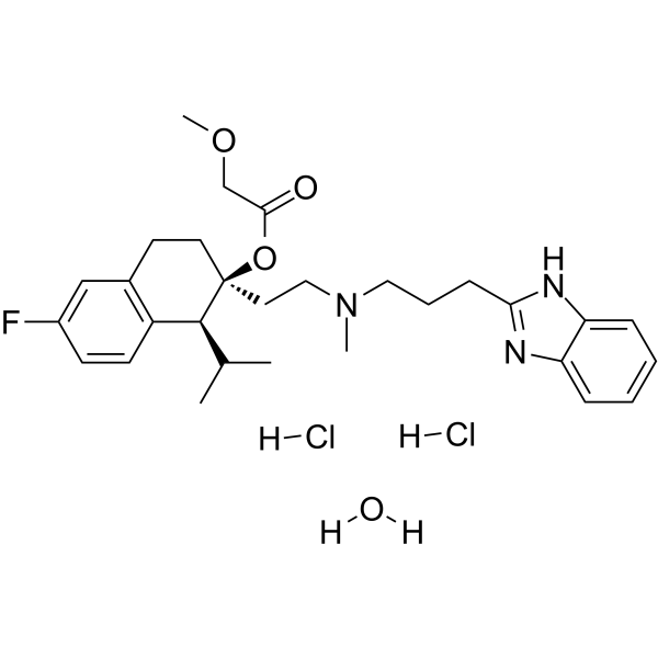 Mibefradil dihydrochloride hydrate Structure