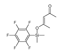4-[dimethyl-(2,3,4,5,6-pentafluorophenyl)silyl]oxypent-3-en-2-one Structure