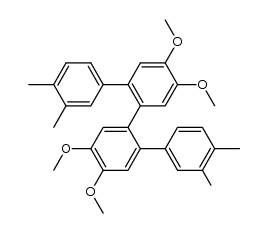 4',4'',5',5''-tetramethoxy-3,3'',4,4''-tetramethyl-1,1':1'',2'',1'''-quaterphenyl结构式