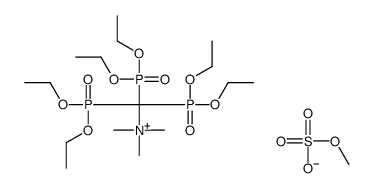 methyl sulfate,trimethyl-[tris(diethoxyphosphoryl)methyl]azanium Structure